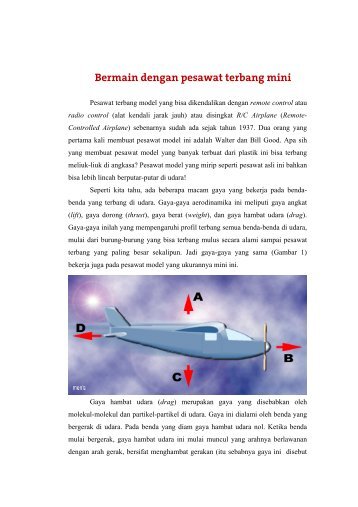 Bermain dengan Pesawat Terbang mini (Pdf) - Yohanes Surya.com