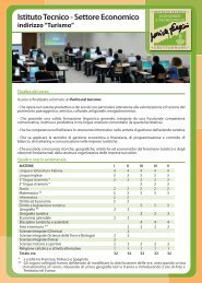 Istituto Tecnico - Settore Economico - indirizzo “Turismo” - IIS Fazzini ...