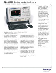 Tektronix TLA5201B TLA5202B TLA5203B TLA5204B Logic ...