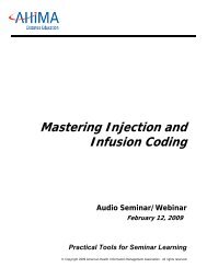Mastering Injection and Infusion Coding - American Health ...