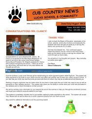 jul/aug newsletter - Lucas Local Schools