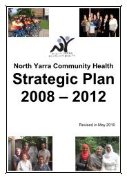 Key Direction 5 - North Yarra Community Health