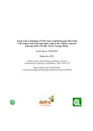 Farm scale evaluations of GM crops: monitoring gene flow from ... - CIB