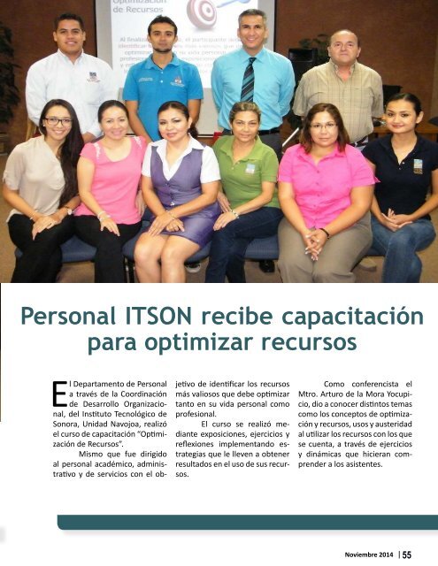 de empleados del ITSON