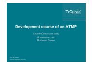 Development course of an ATMP - GIPSO