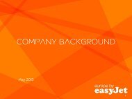 View presentation - easyJet plc