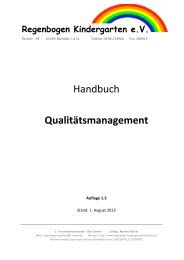 Handbuch QualitÃ¤tsmanagement - Regenbogen Kindergarten e.V