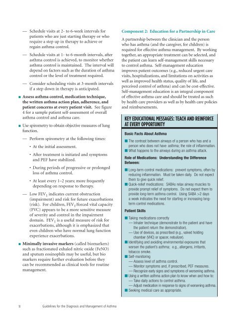 Guidelines for the Diagnosis and Management of Asthma