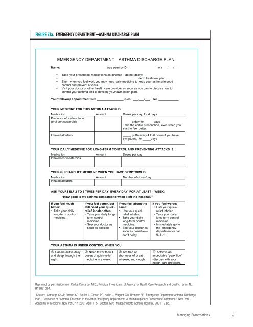 Guidelines for the Diagnosis and Management of Asthma