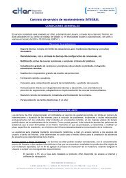 Contrato de servicio de mantenimiento INTEGRAL