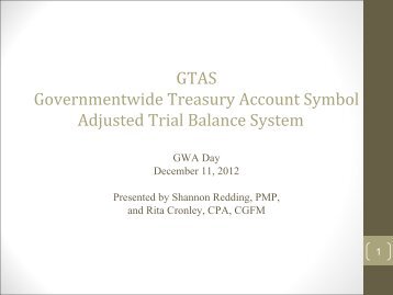 GTAS - Financial Management Service
