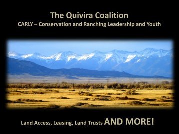 The Quivira Coalition