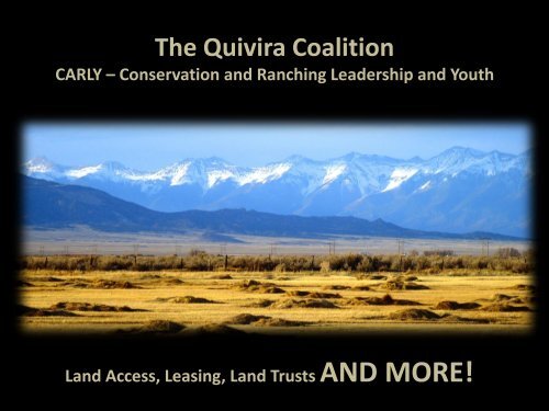 The Quivira Coalition