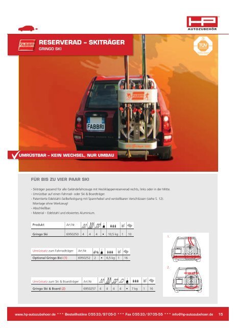 FABBRI TRÄGERSORTIMENT - HP-Autozubehoer