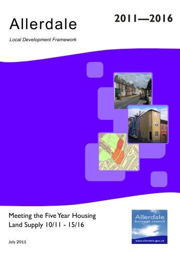 DRAFT - 5 year supply 2011-16 - Allerdale Borough Council