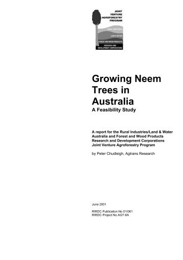 Growing Neem Trees in Australia A Feasibility Study