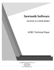 ACBC Technical Paper - Sawtooth Software, Inc.