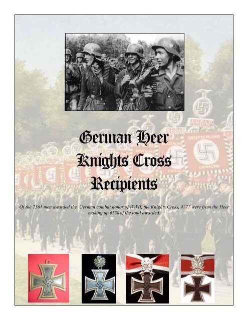 German Heer Knights Cross Recipients - Hotlinecy.com
