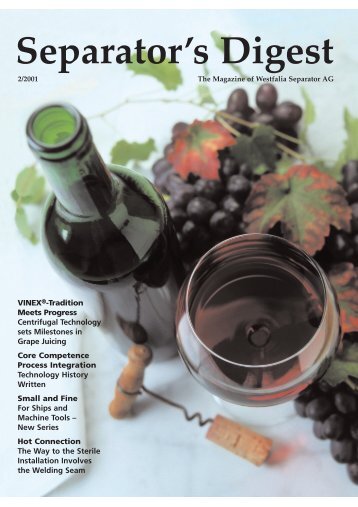 Separator's Digest 2001/2 - GEA Westfalia Separator Group