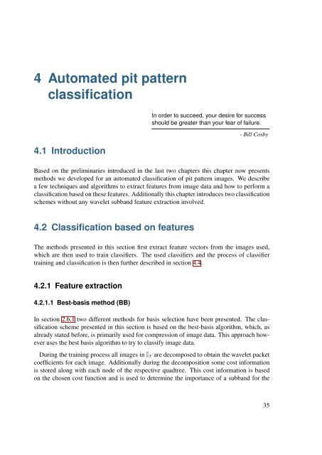 Pit Pattern Classification in Colonoscopy using Wavelets - WaveLab