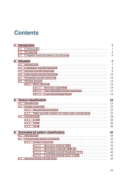 Pit Pattern Classification in Colonoscopy using Wavelets - WaveLab