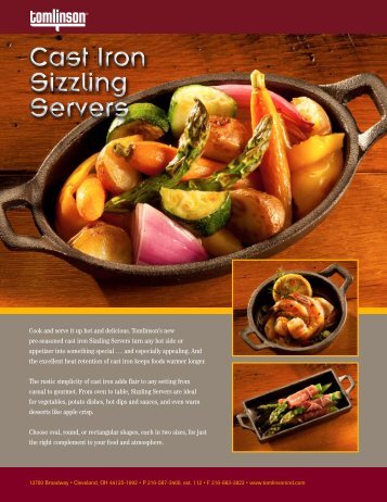 Cast Iron Sizzling Servers Cast Iron Sizzling Servers