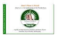 Don't Plant A Weed! - GreenThumb Certified Nurseries Florida Keys