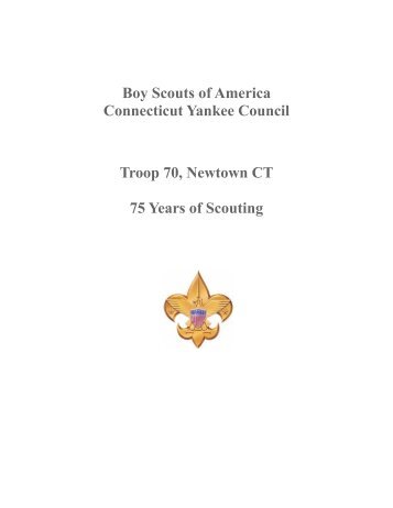 History of Troop 70, Newtown - Scatacook District