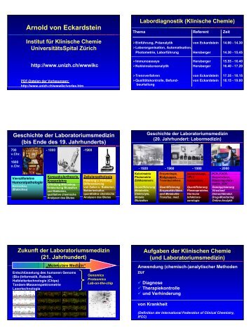 pdf, 416 KB - Institut für Klinische Chemie - UniversitätsSpital Zürich