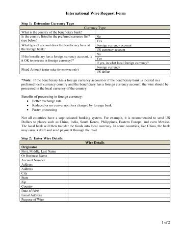 Send wires through Online Banking - <strong>Bank of America</strong> Bank wire transfer form template
