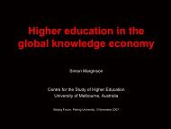 Beijing Forum 2007.pdf - Centre for the Study of Higher Education ...