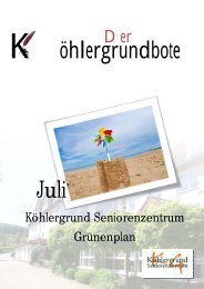 Ausgabe: Juli 2012 - Köhlergrund Seniorenzentrum