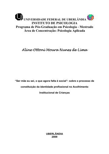 Aline Ottoni Moura Nunes de Lima - ÃƒÂrea Restrita - Universidade ...