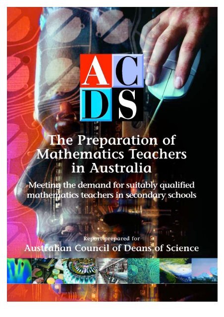 The preparation of Mathematics Teachers in Australia - ACDS