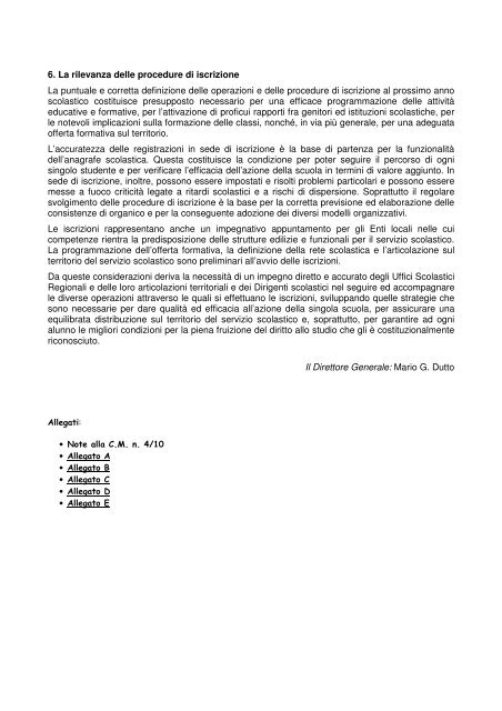 Circolare Ministeriale n. 4 - CISL Scuola