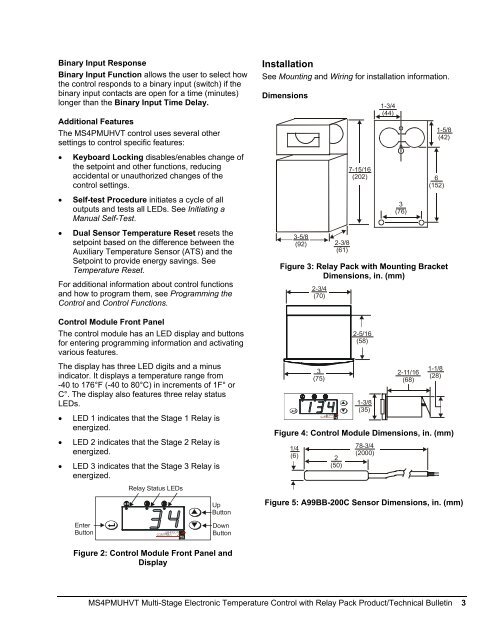 MS4PMUHVT Multi-Stage Electronic Temperature Control with ...