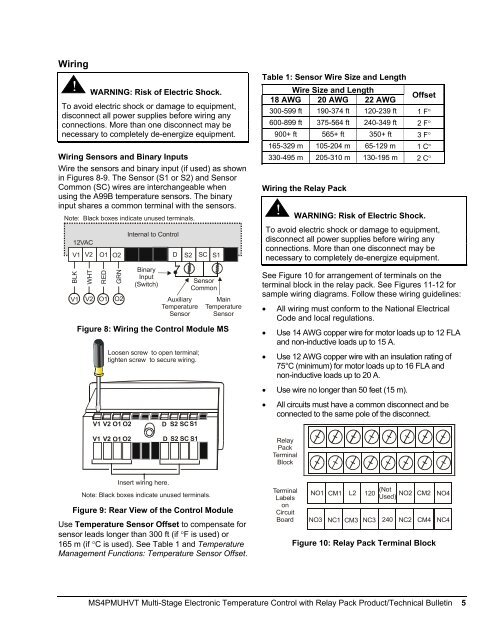 MS4PMUHVT Multi-Stage Electronic Temperature Control with ...