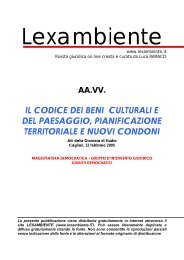 il codice dei beni culturali e del paesaggio, pianificazione territoriale ...