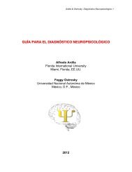 guía para el diagnóstico neuropsicológico - Florida Atlantic University