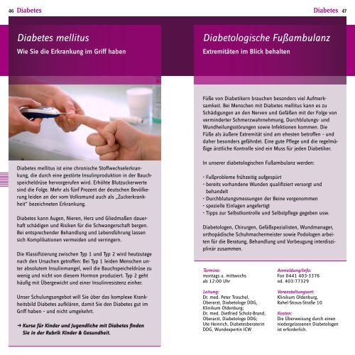 Das Programm beraten unterstützen fördern - im Klinikum Oldenburg