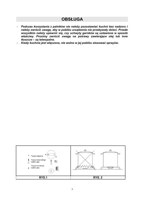 INSTALACJA â uwagi tylko dla instalatorÃ³w cd. - Ardo