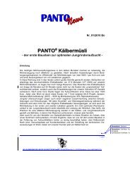 PANTO® Kälbermüsli - HL Hamburger Leistungsfutter GmbH