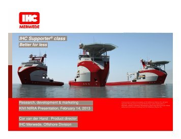 IHC SupporterÂ® class - Modular offshore support vessel - kivi niria