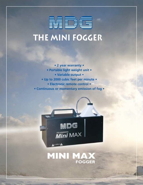 MINI MAX THE mini FOGGER - cinepool