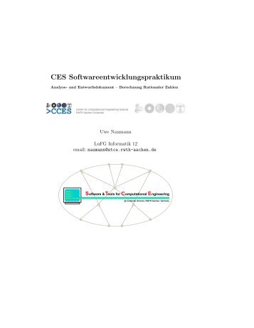 CES Softwareentwicklungspraktikum - Stce.rwth-aachen.de