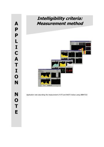 dBBati Appication Note - STI/RASTI - Acoustic1