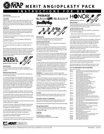 INSTRUCTIONSFORUSE - Merit Medical