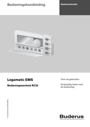 Bedieningshandleiding Logamatic EMS