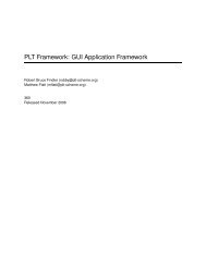 PLT Framework: GUI Application Framework - Download PLT Scheme