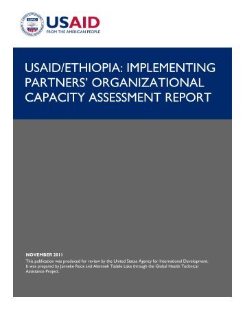 Implementing Partners' Organizational Capacity Assessment Report